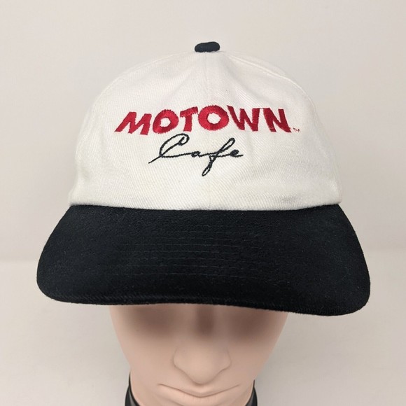 Vintage Motown Cafe Aruba Snapback Hat 90's R&B Detroit Music Label Cap - Picture 1 of 7